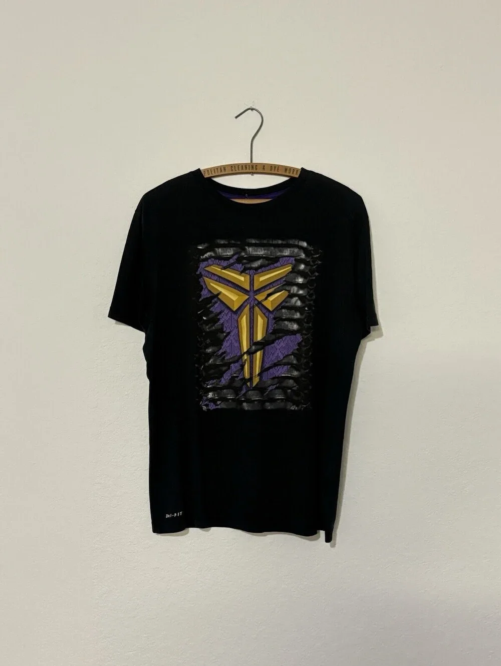 Nike Y2K Dri-Fit Kobe Sheath Logo Burst Reveal Black T-Shirt Size Men’s Medium